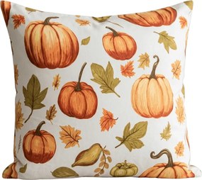 Obliečka na vankúš z mikrovlákna AUTUMN PUMPKINS 45x45 cm, farebný