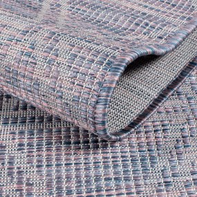 Dekorstudio Šnúrkový okrúhly koberec PALM 3073 - ružovomodrý Priemer koberca: 200cm