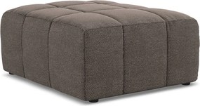 Hnedá podnožka z textílie buklé Aloha – Makamii