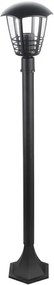 Rabalux MARSEILLE záhradné stĺpikové svietidlo max. 1x60W | E27 | IP44 - čierne, 8568