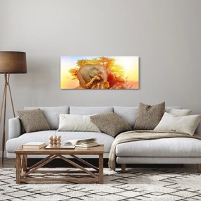 Obraz afrických zvieratiek (120x50 cm)