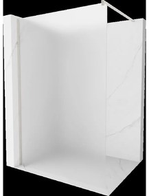 Mexen Kioto sprchová stena Walk-in 130 x 200 cm, mrazené 8 mm, brúsený nikel - 800-130-101-97-30