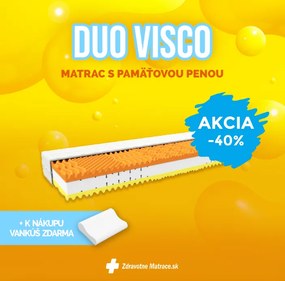 MPO DUO VISCO matrac pamäťová pena 80x195 cm Prací poťah Medico