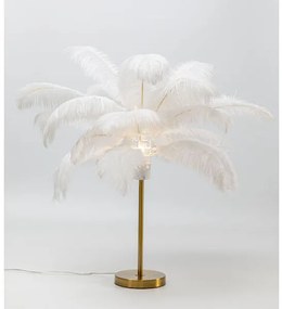 Feather Palm stolná lampa biela 60 cm