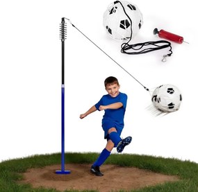 MOVEPRO Tetherball futbalový trenažér na lane s pružinou, nastaviteľný 153–167 cm