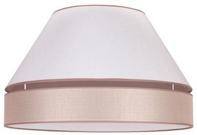 Duolla - Stropné svietidlo AVIGNON 3xE27/15W/230V pr. 60 cm biela/béžová