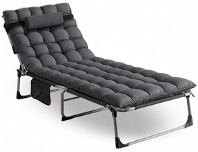 Záhradné lehátko s matracom a nastaviteľným operadlom VENUS