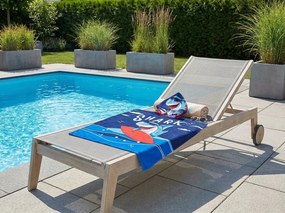 Detské pončo SHARK modré Rozmer: 60 x 120 cm