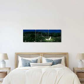 Obraz - Padajúce nebo (s hodinami) (90x30 cm)