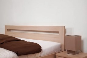 BMB MARIKA KLASIK - masívna dubová posteľ s úložným priestorom 90 x 200 cm, dub masív