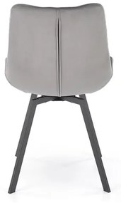 OTOČNÁ JEDÁLENSKÁ STOLIČKA TIARA ŠEDÁ