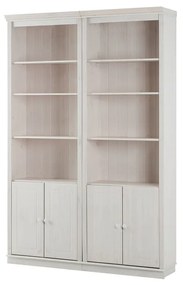 Biela knižnica z borovicového dreva 148x223 cm Anita – Støraa