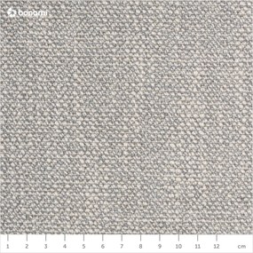 Sivá čalúnená dvojlôžková posteľ s úložným priestorom s roštom 180x200 cm Atesio – Meise Möbel