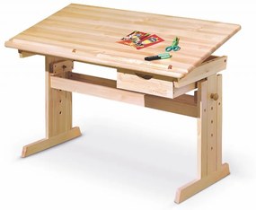 HALMAR Detský rastúci písací stôl Julia borovica