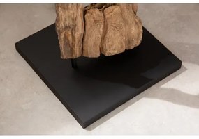 Stojaca lampa 41043 Barracuda 177cm Čierna Drevo Acacia - Komfort-nábytok