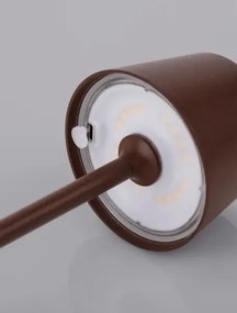 Vonkajšia stolová lampa Deck hnedá