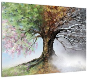 Obraz - Strom štyroch ročných období (70x50 cm)