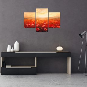 Obraz - Pole vlčích makov (90x60 cm)