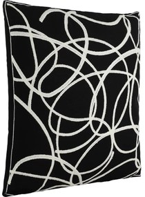 Eglo 420006 - Dekoračný vankúš CHEVERY 45x45 cm čierna/biela 420006
