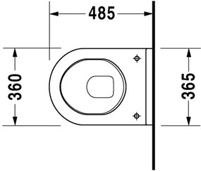 Duravit Starck 3 - závesné WC 36x48,5 cm Compact 2202090000