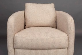 Dutchbone Boho Stone čalúnené kreslo - Tmavosivá