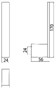 Emco Loft - Držiak náhradného toaletného papiera, vertikálny, čierna 050513301