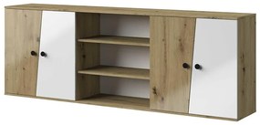 Nadstavec na skriňu Nero 17 Do Nero 16 – Biely Lesk