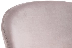 Štýlová jedálenská stolička Alexandre, svetloružová