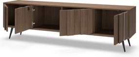 TV skrinka Flaro 184 cm s osvetlením - dub dunin