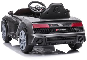 LEAN CARS ELEKTRICKÉ AUTÍČKO AUDI R8 - STRIEBORNÉ - 2x45W - 12V4,5Ah - 2022