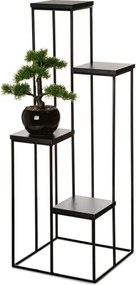 STOJAN NA KVETINÁČ KASKADA1 110X40X40 CM ČIERNA