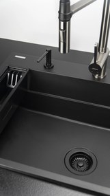 Deante Magnetic, súprava príslušenstva k kuchynskému drezu série Magnetic, čierna matná, DEA-ZZMKN22K