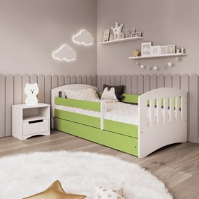 Detská posteľ s úložným priestorom Klasik 160x80 cm, zelená