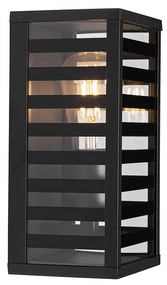 Moderné vonkajšie nástenné svietidlo čierne 26 cm IP44 - Reims