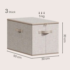 Sada troch úložných boxov RZBB35050LZ04 (3 ks)