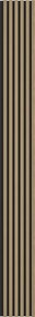 Mexen Lam-B, akustické stenové lamely 275 × 30 cm, HDF doska 4 mm, technická dyha, dub ušľachtilý, S100-275307-3015-004