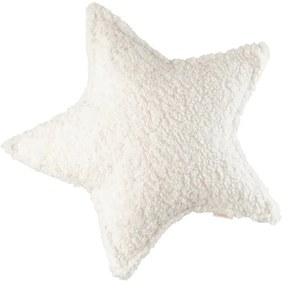 Krémový detský pohovkový vankúš z textílie buklé Star – Wigiwama