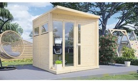 Drevený záhradný domček Bertilo Concept Office prírodný 234x225 cm