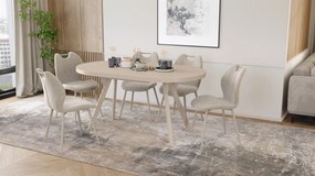 Mazzoni EXPANSO Kašmír / kašmírové nohy - OVÁLNY ROZKLADACÍ STÔL 160-360 cm PRE 16-18 OSÔB