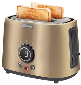 Sencor - Hriankovač s dvoma otvormi a rozpekačom 1000W/230V béžová