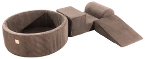 Bazénová zostava Corduroy Brown, 90x30 cm