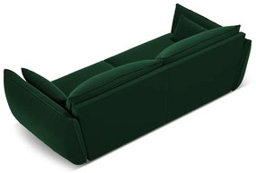 Tmavozelená zamatová pohovka 208 cm Vanda – Mazzini Sofas