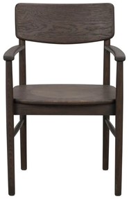 Tmavohnedá jedálenská stolička z dubového dreva Maidstone – Rowico