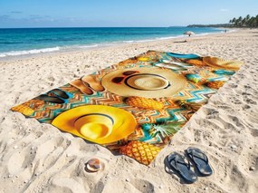 Rýchloschnúca XXL plážová osuška VACALIO farebná 150 x 210 cm, 100% mikrovlákno