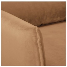 Hnedé zamatové kreslo Juli – Ropez