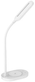 LED Stmievateľná dotyková lampa s bezdrôtovým nabíjaním OCTAVIA LED/7W/230V biela