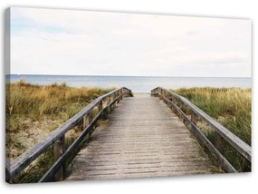 Obraz na plátně Molo Pláž Moře - 100x70 cm