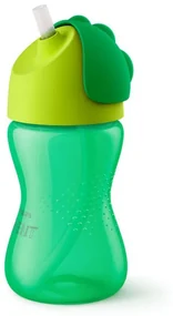 AVENT Hrnček so slamkou 300ml - zelený