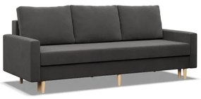 Trojmiestna rozkladacia sedačka BLANK Comfort sivá