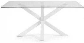 ARGO WHITE GLASS stôl 160 x 90 cm